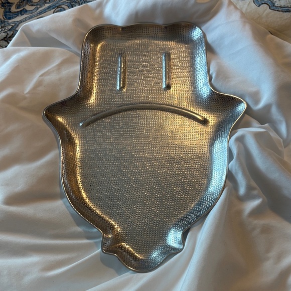 Crate&Barrel Other - Crate&Barrel Silver Hamsa Hand Tray